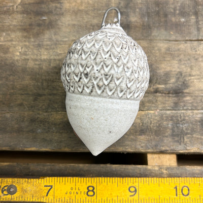 Ceramic Acorn - Matte White - (A-1436)