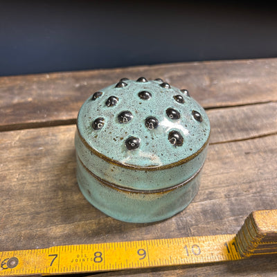 Stoneware Box-turquoise