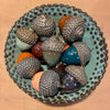 Ceramic Acorn - Silvery-Green Specked - (A-1449)